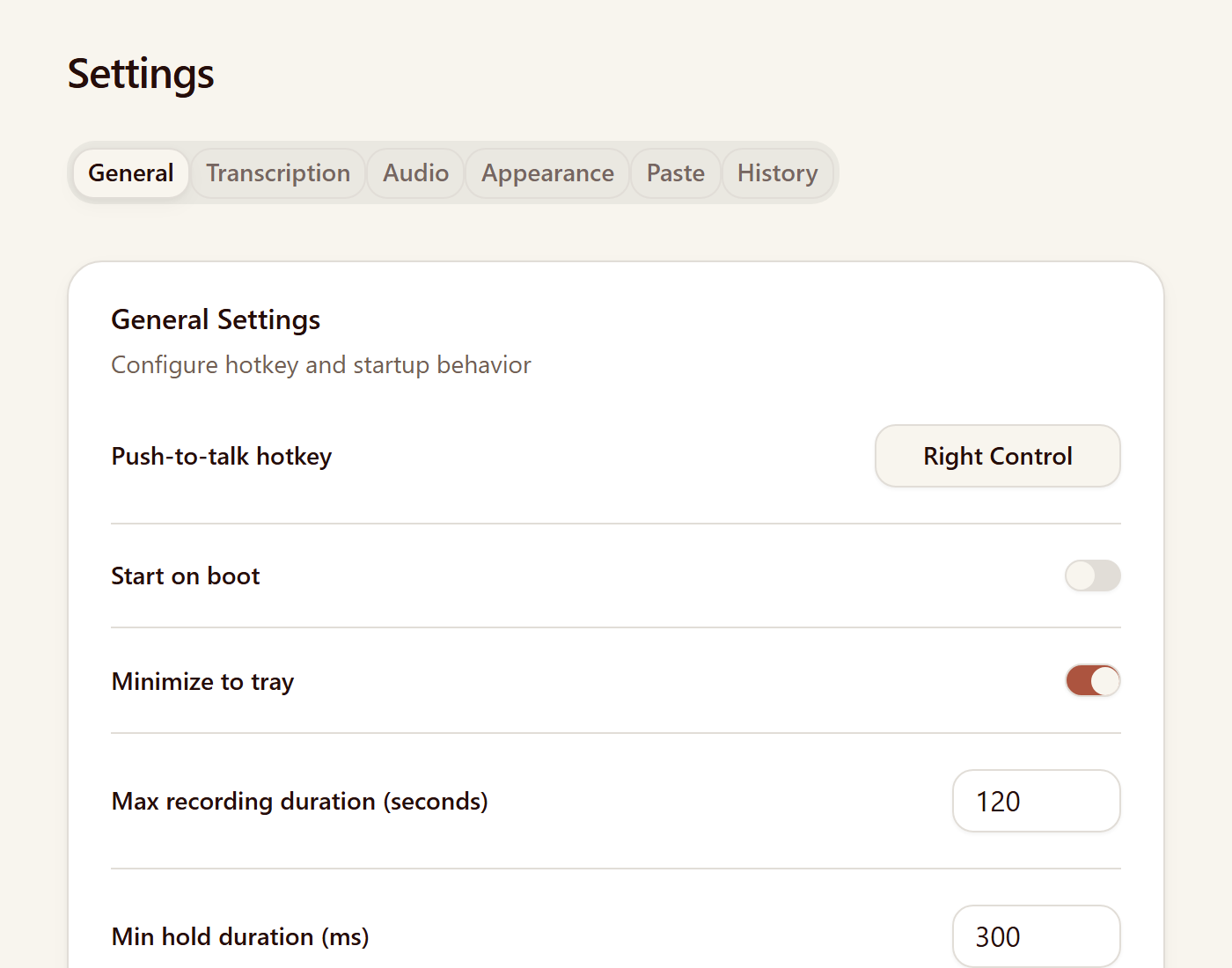 Yeet Prompt settings window
